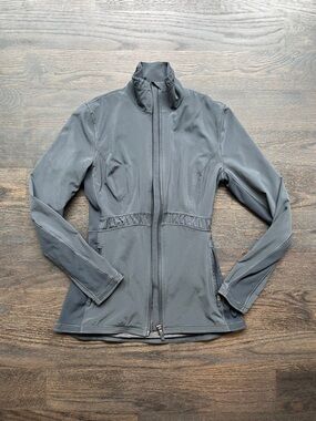 lululemon athletica Charcoal Gray Zip-Front Utility Jacket